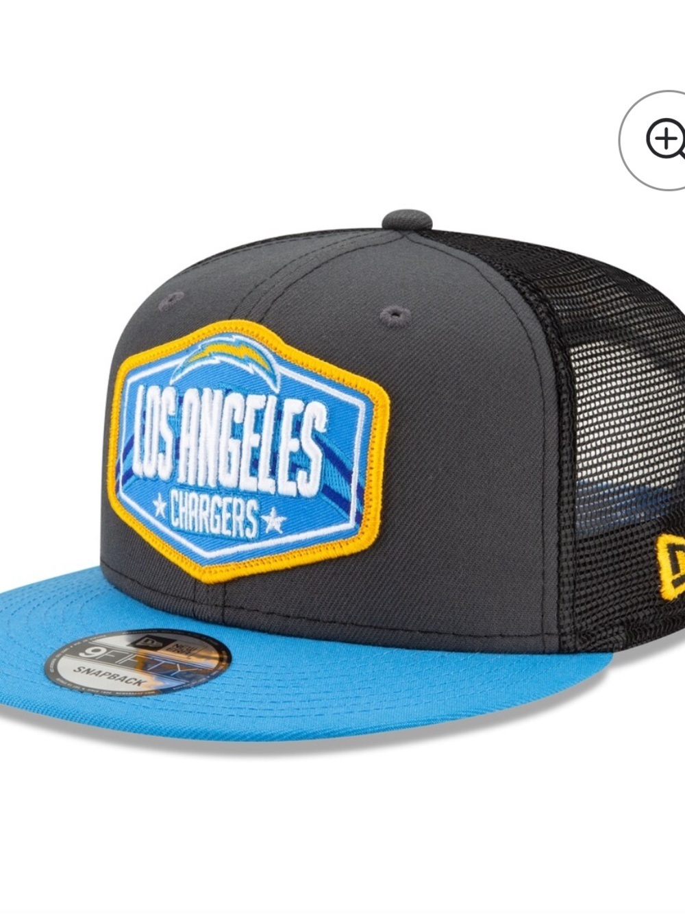 New Era Los Angeles Chargers 2021 NFL Draft Gray & Blue Cap Hat Size M/L
